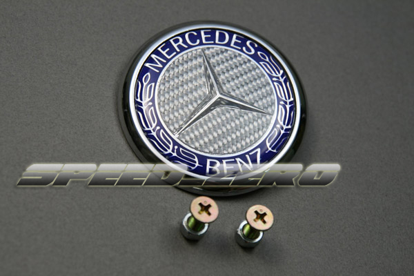 Mercedes Carbon Fiber Hood Trunk Emblem C E W204 W212 S  